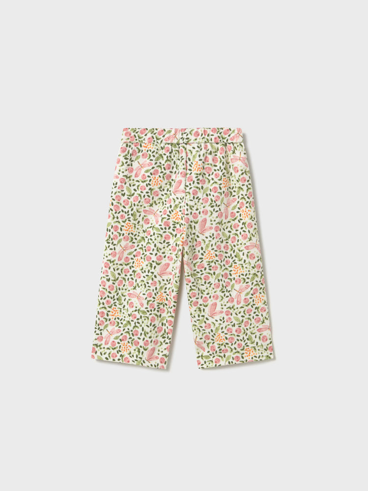 Βρεφικό παντελόνι φλοράλ | 26-01509-066