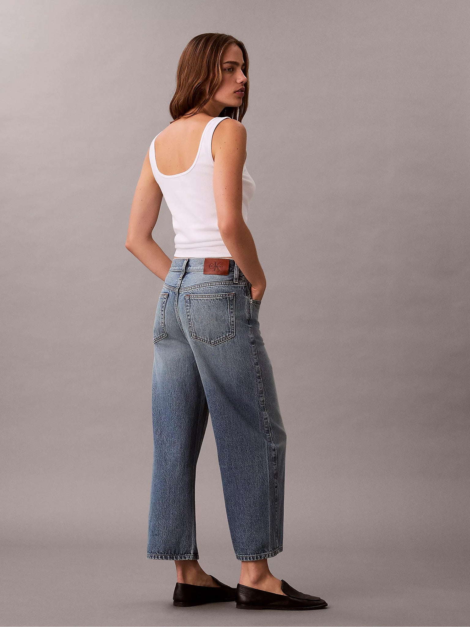 Γυναικείο παντελόνι τζιν αστραγάλου HIGH RISE DENIM CULOTTE TRANSMIT LV047E722G3XL | LV047E722G3XL