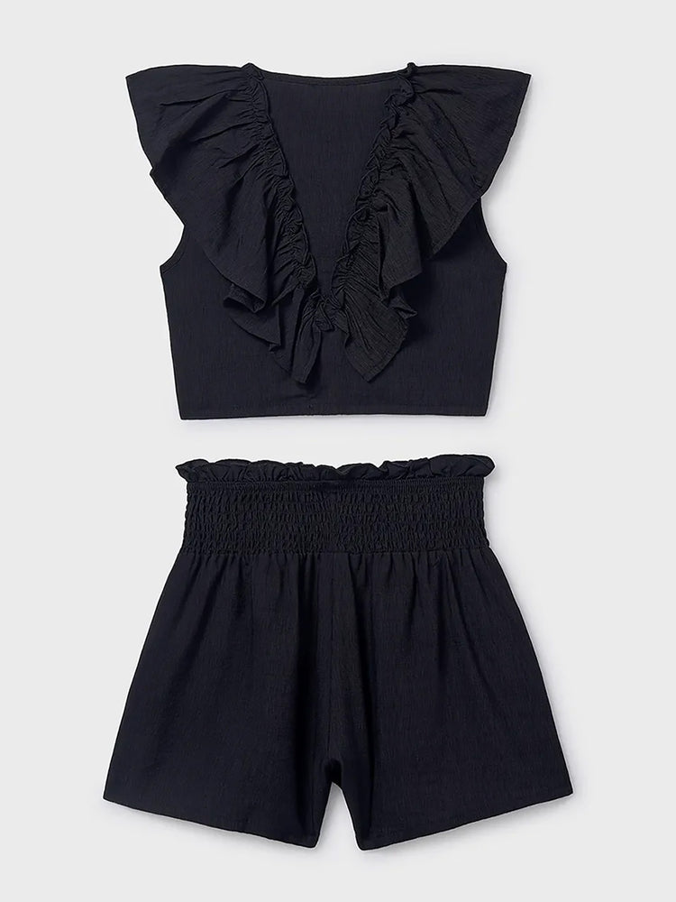 Εφηβικό σετ με top βολάν | 26-06207-079