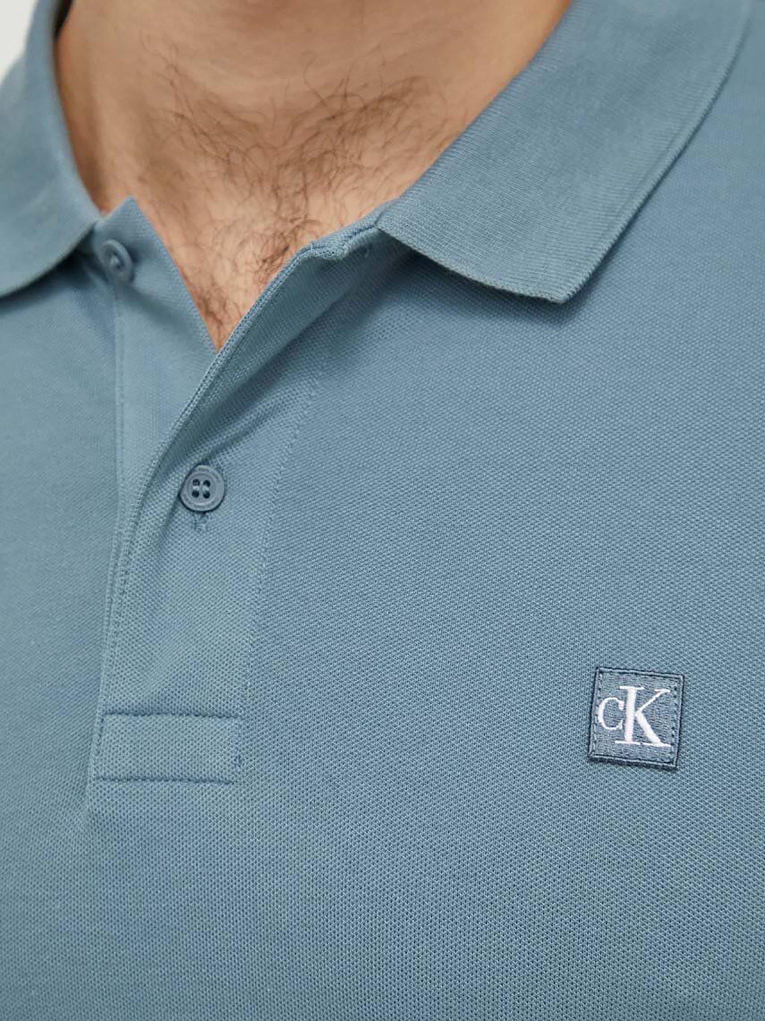 Ανδρικό polo CK EMBRO BADGE SLIM POLO J30J325269CFQ | J30J325269CFQ