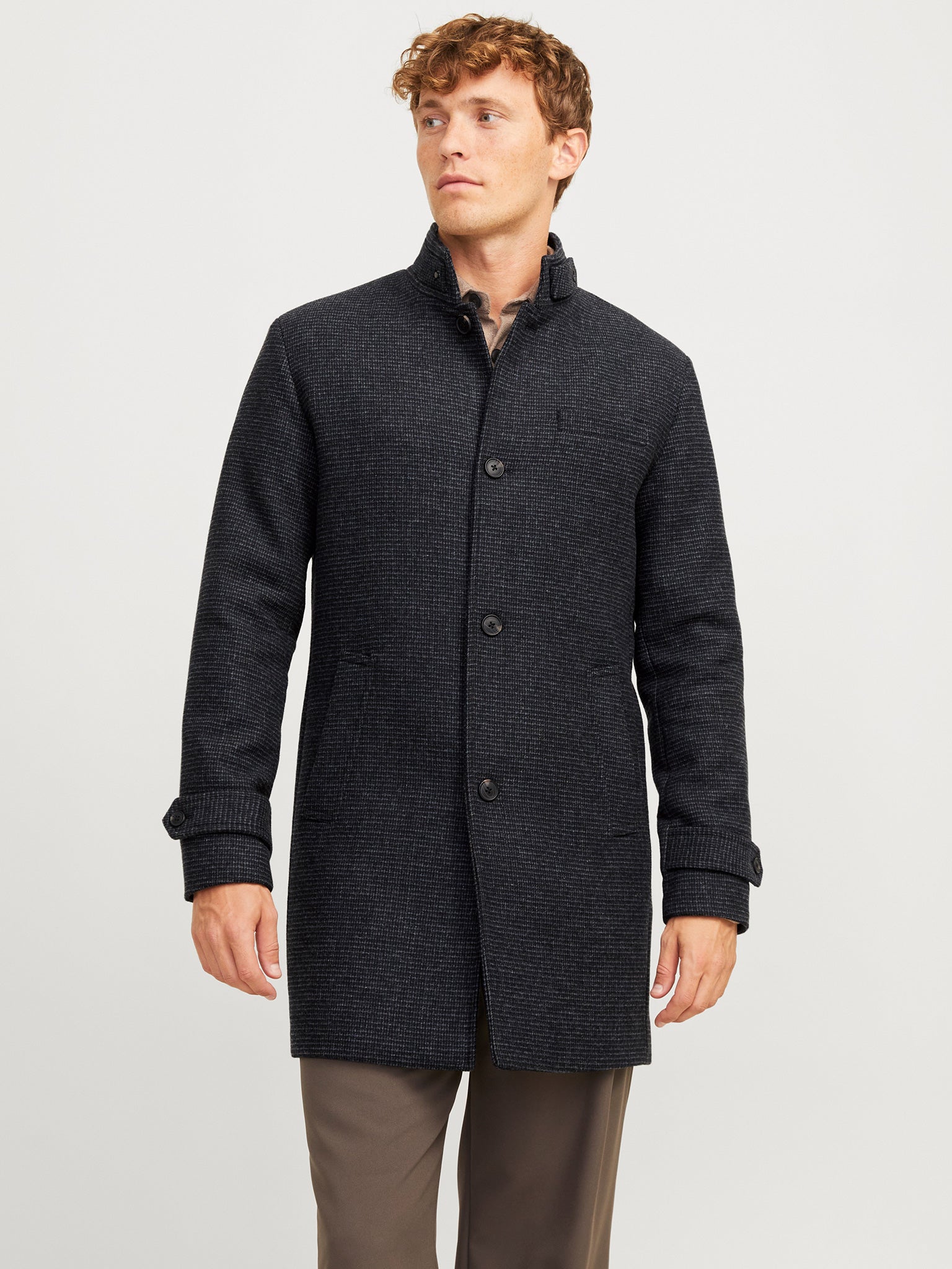 Ανδρικό παλτό JJEMELTON WOOL BLEND COAT SN 12258672 | 12258672