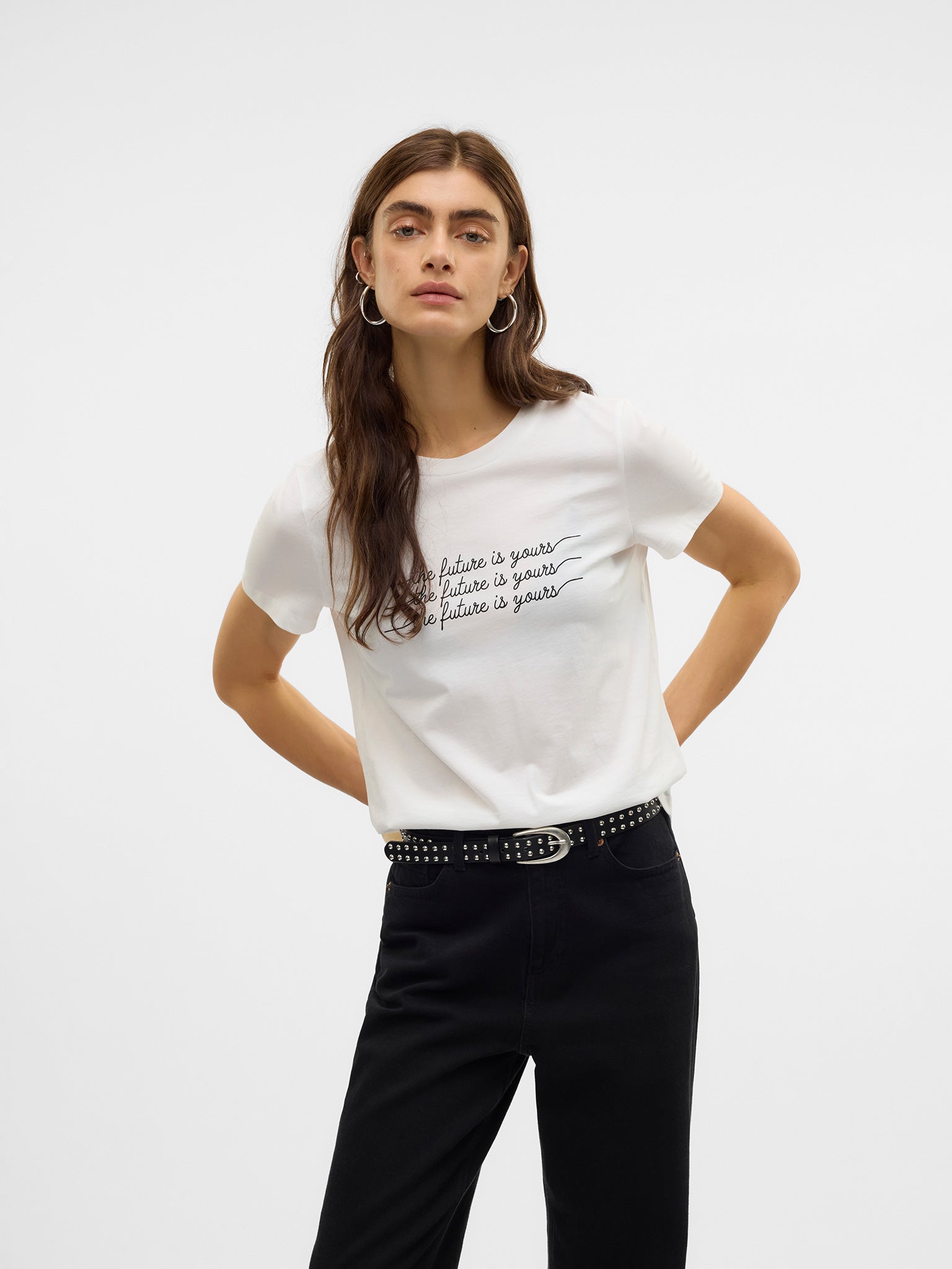 Γυναικείο t-shirt The future is yours VMVIVA S/S O-NECK T-SHIRT JRS BTQ 10322077 | 10322077