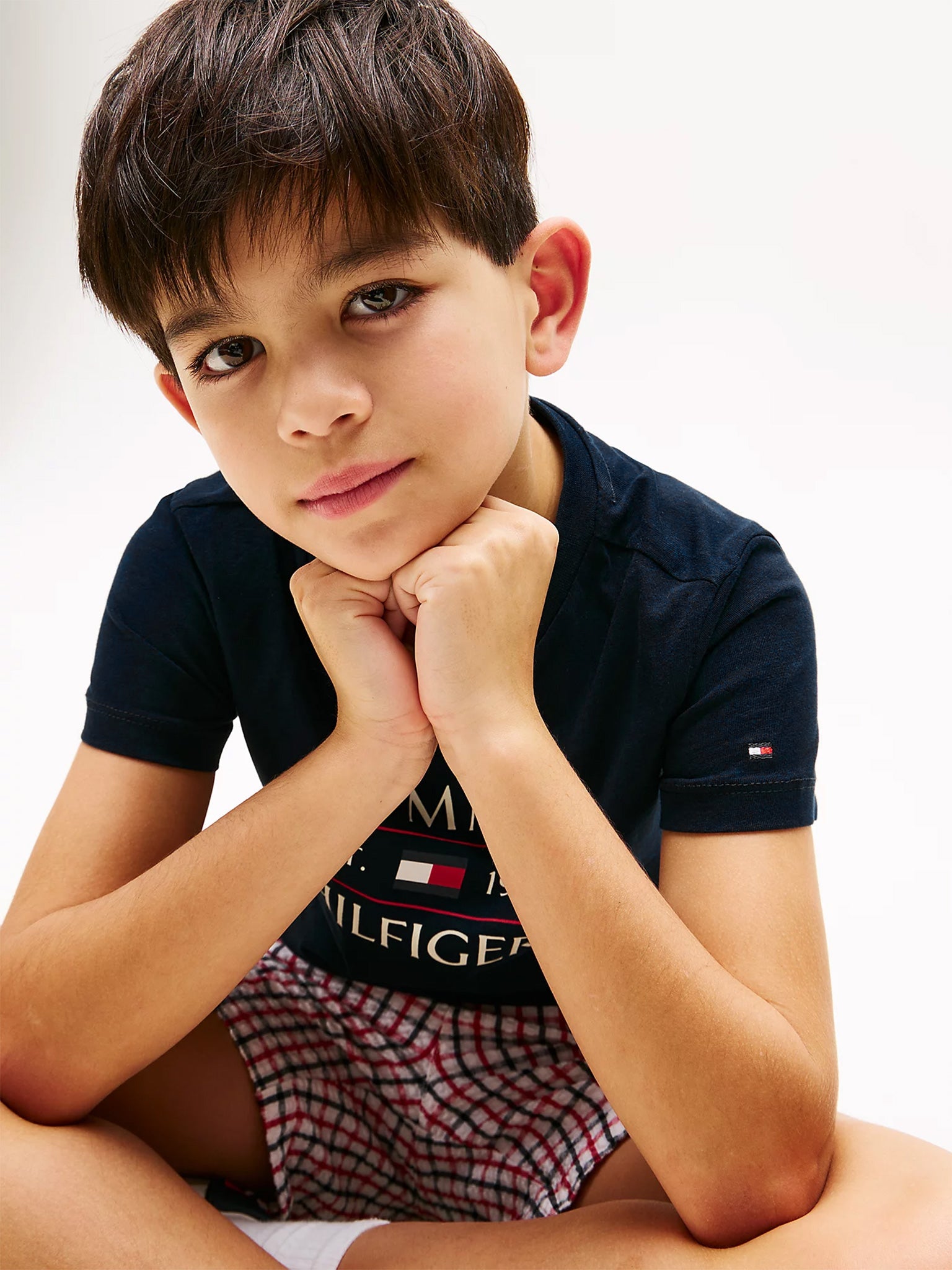 Παιδική μπλούζα μακό TOMMY FLAG HILFIGER REG TEE SS KB0KB09538C1G | KB0KB09538C1G