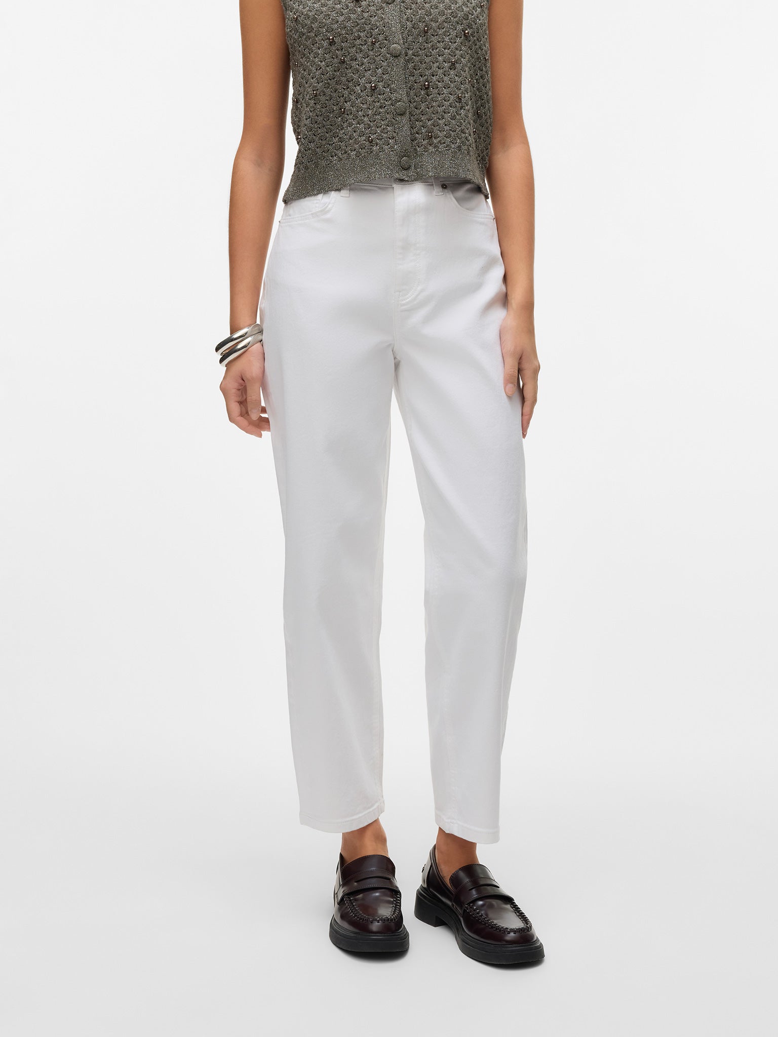 Γυναικείο παντελόνι τζιν VMLIA HR BARREL DNM JEANS 10330449 | 10330449