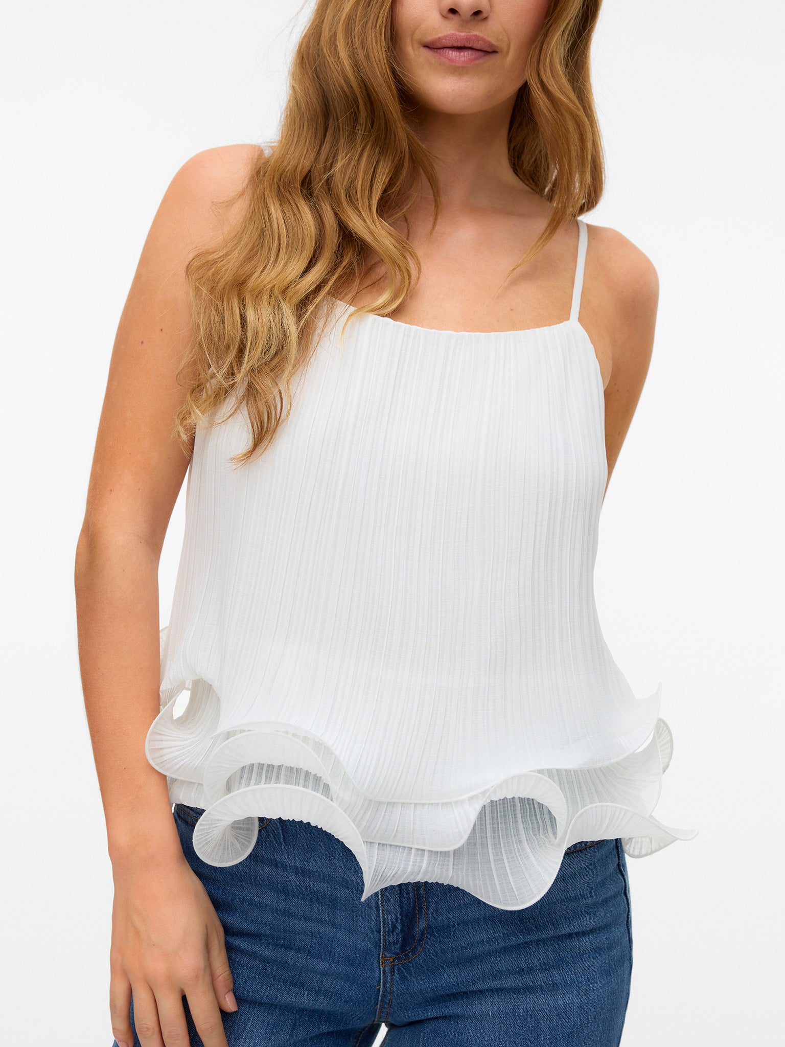 Γυναικείο top πλισέ VMNOVA SL PLEATED TOP WVN EXP 10337112 | 10337112