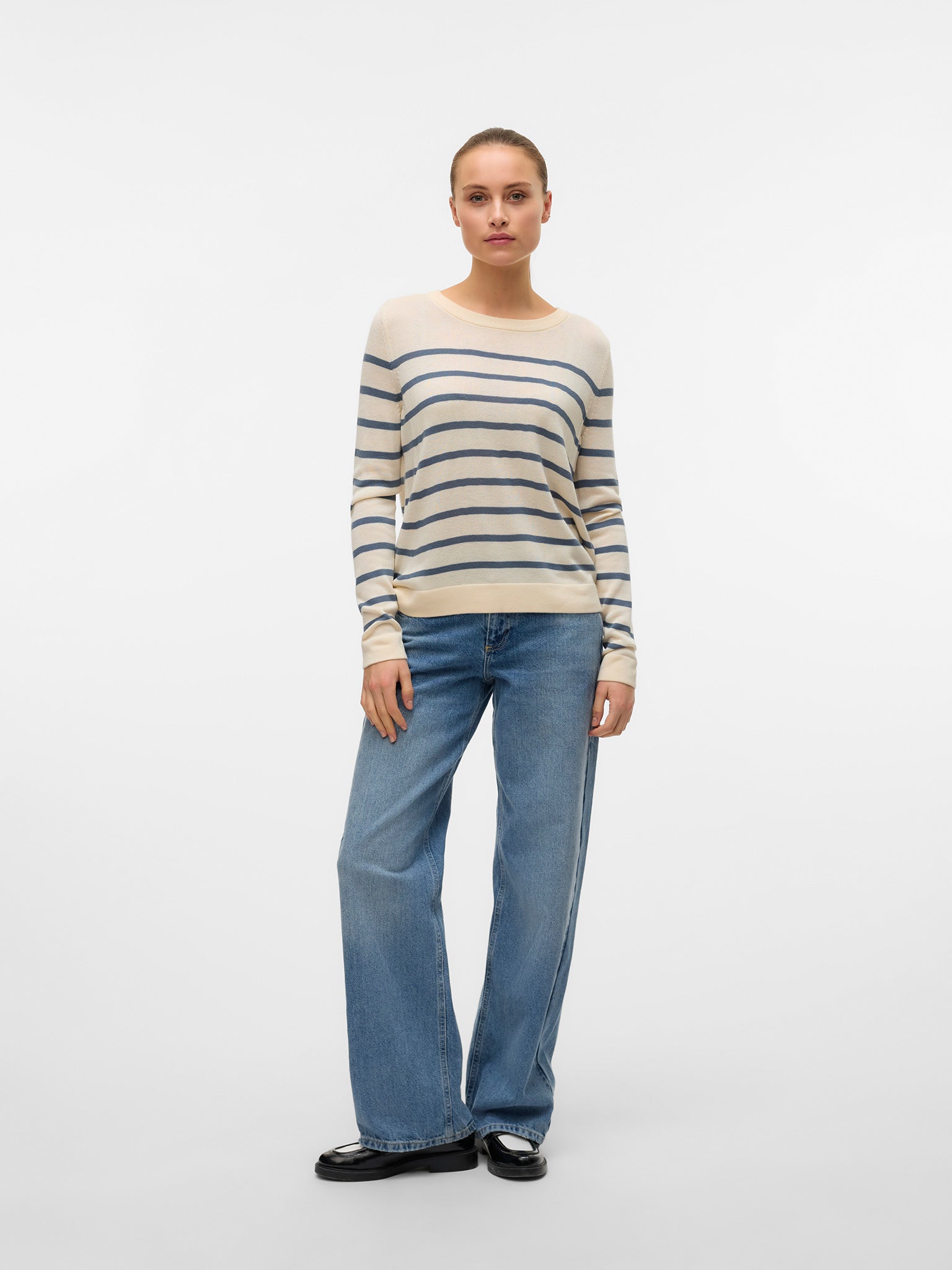 Γυναικεία μπλούζα πλεκτή VMNOVA LS O-NECK PULLOVER GA NOOS 10282354 | 10282354