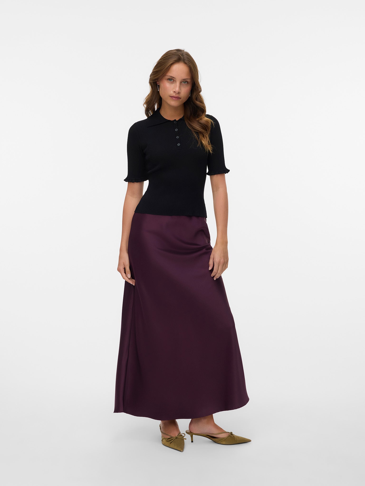 Γυναικεία φούστα σατέν VMMERLE ANKLE SKIRT WVN GA NOOS 10334592 | 10334592