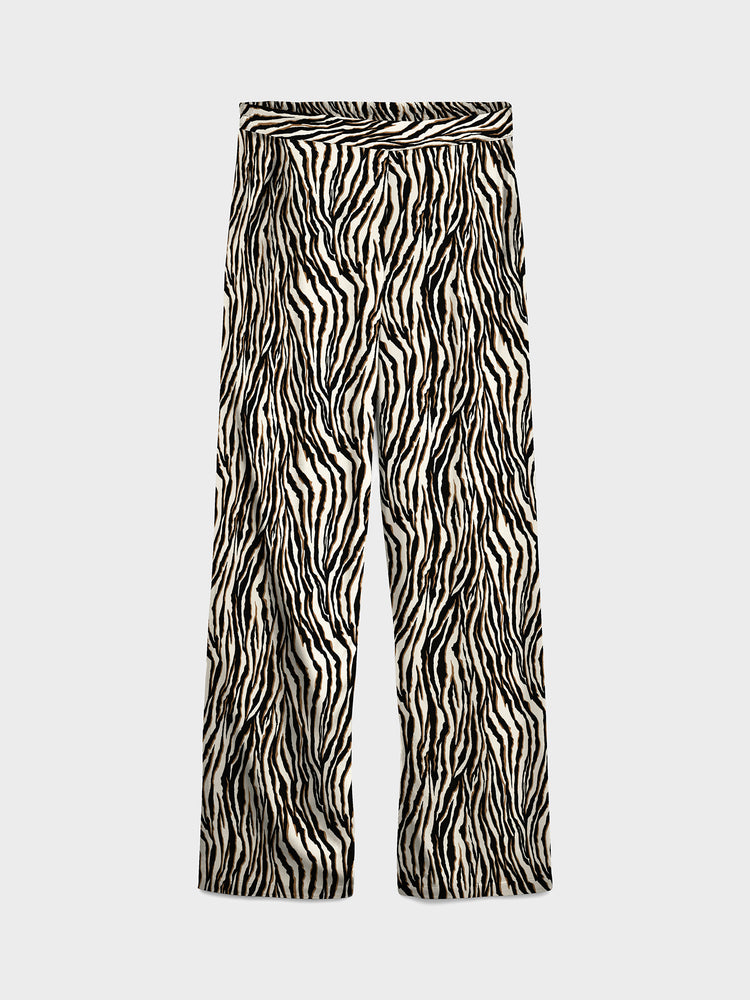 Γυναικεία παντελόνα εμπριμέ VMEASY JOY HW WIDE PANTS WVN 10297357 | 10297357