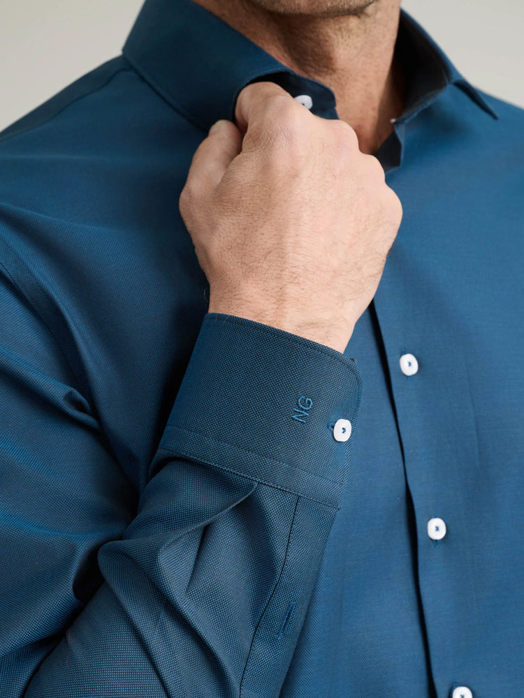 Ανδρικό πουκάμισο navy blue 24NG.EK049/NGM | 24NG.EK049/NGM