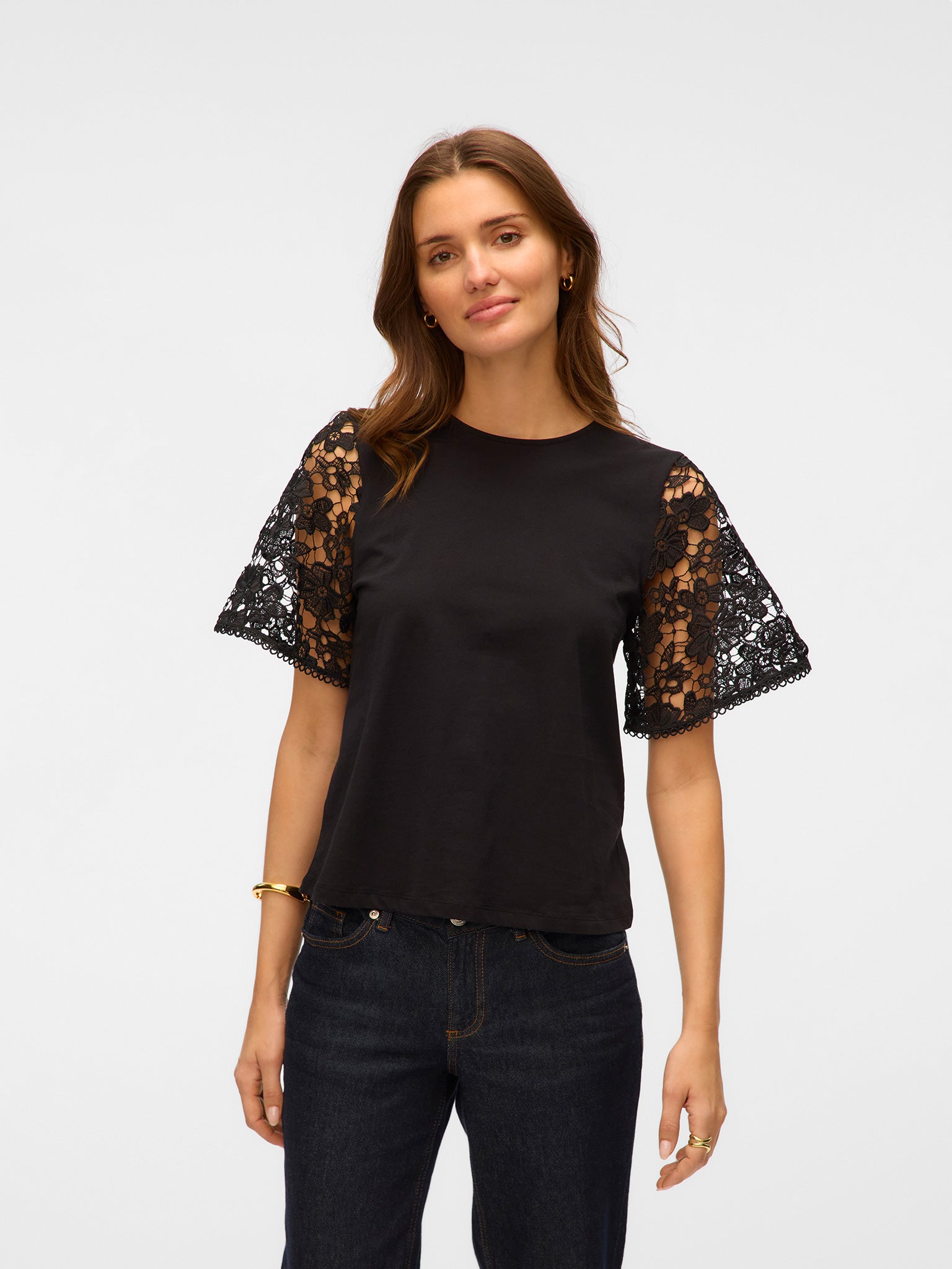 Γυναικεία μπλούζα με κέντημα VMPANNA 2/4 TOP JRS 10329679 | 10329679