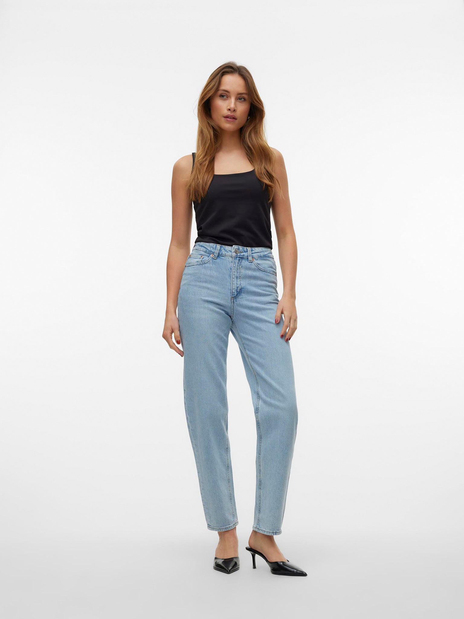 Γυναικείο παντελόνι τζιν VMTESSA HR MOM JEANS RA339 GA NOOS 10302290 | 10302290