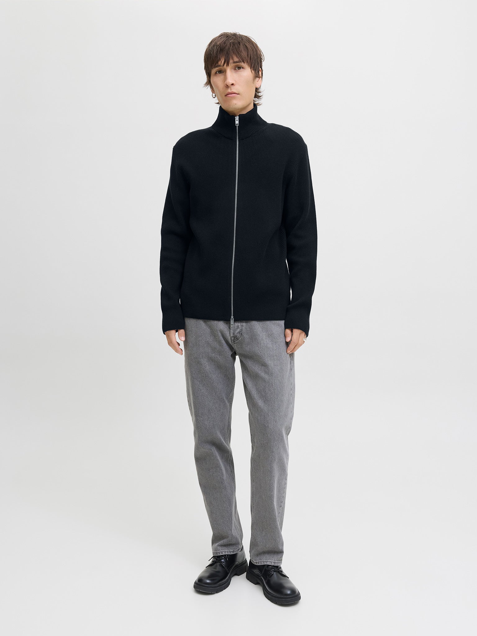 Ανδρική ζακέτα πλεκτή JJEPERFECT KNIT ZIP CARDIGAN 12279409 | 12279409