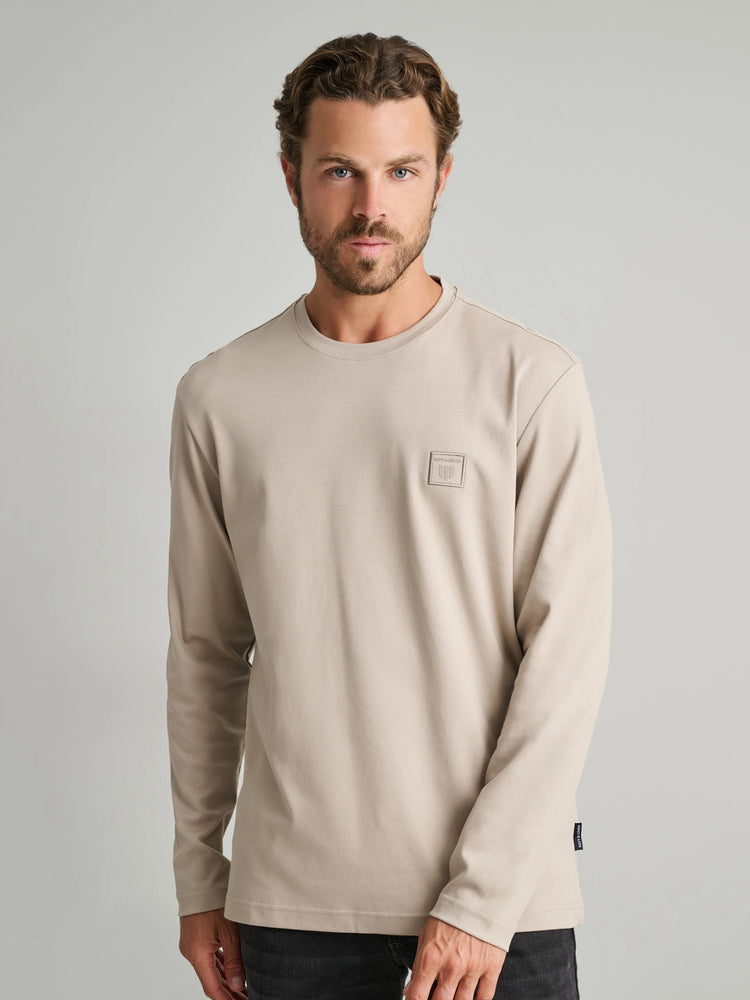 Ανδρική μπλούζα μακό beige 24EY.030/R | 24EY.030/R