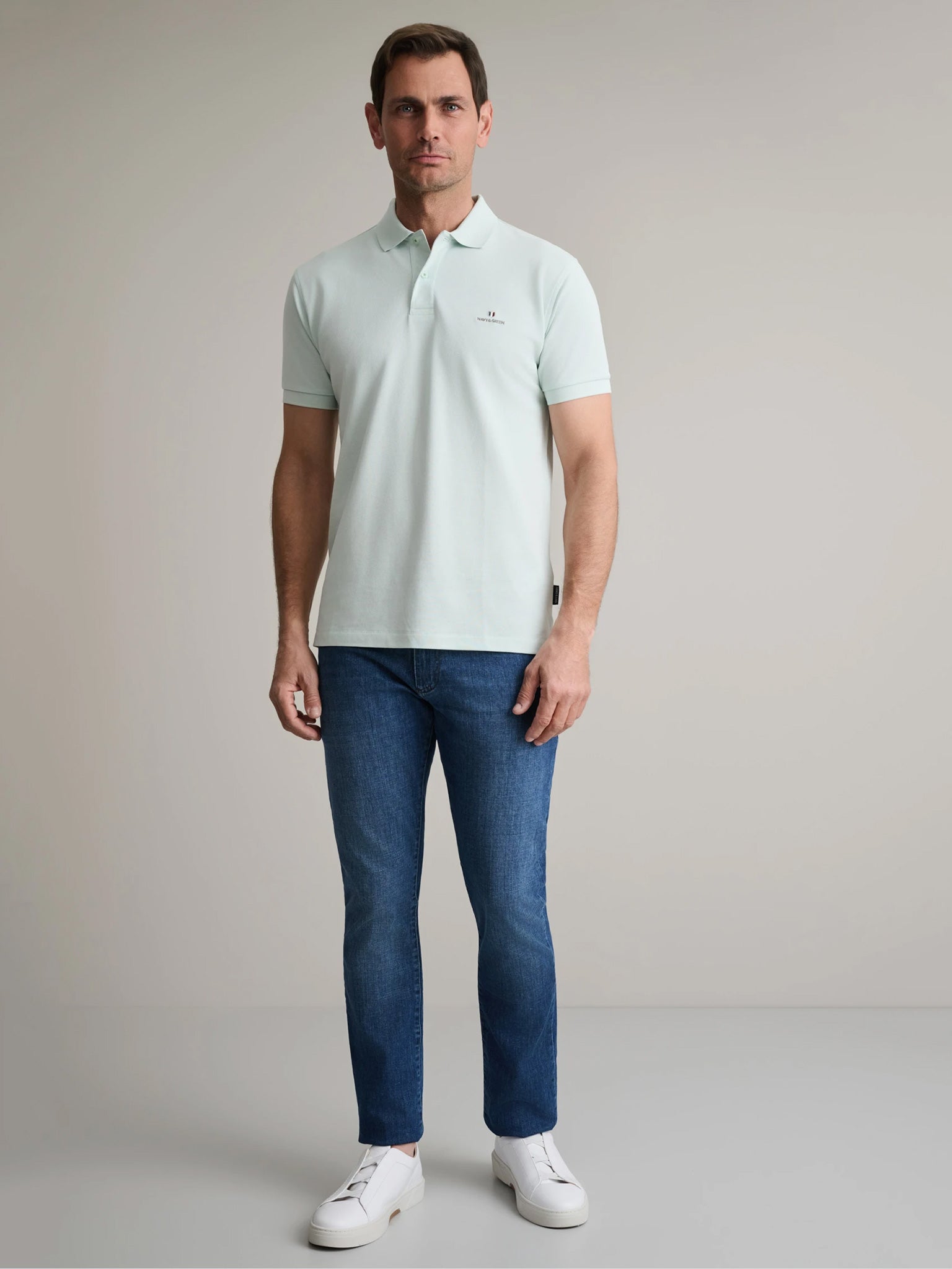 Ανδρικό polo mint green 24GE.300.9 | 24GE.300.9