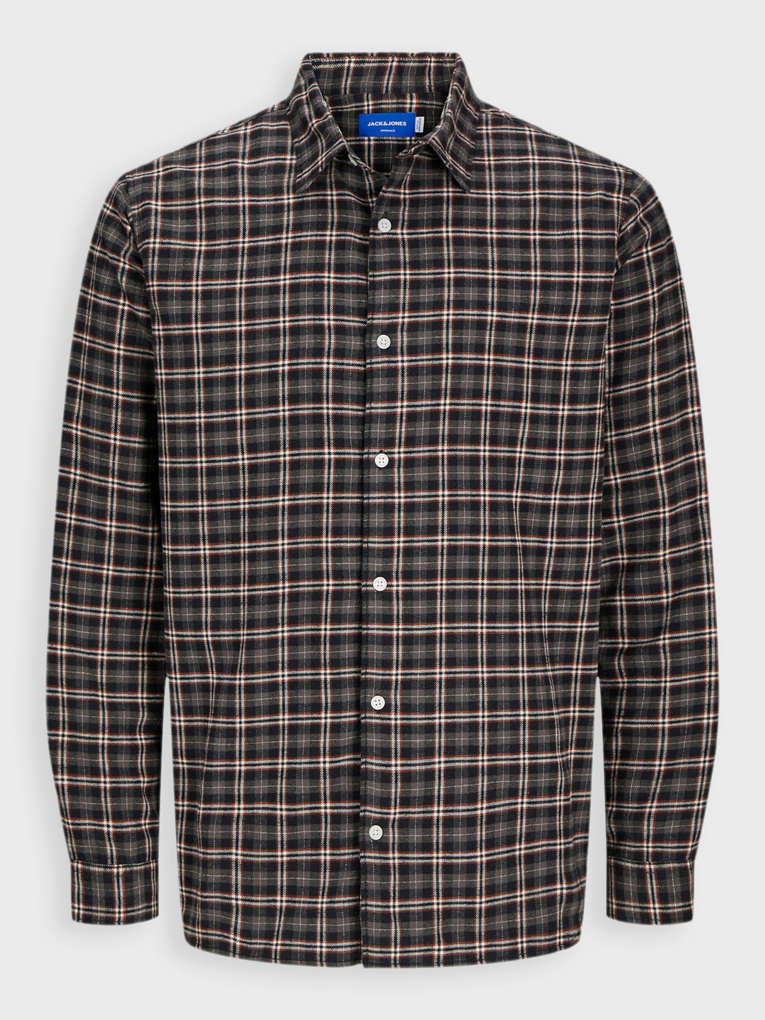 Ανδρικό πουκάμισο καρό JORJOSHUA FLANNEL CHECK SHIRT LS LN 12260776 | 12260776