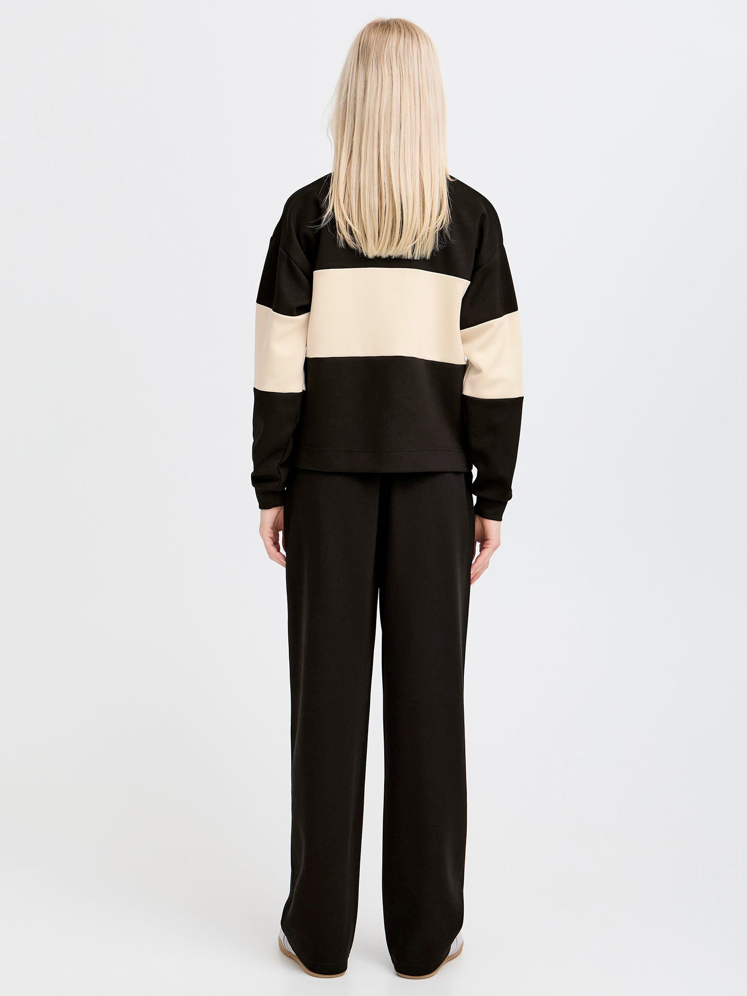 Γυναικεία μπλούζα polo BYPUSTI CONTRAST POLO PULLOVER 20818054 | 20818054