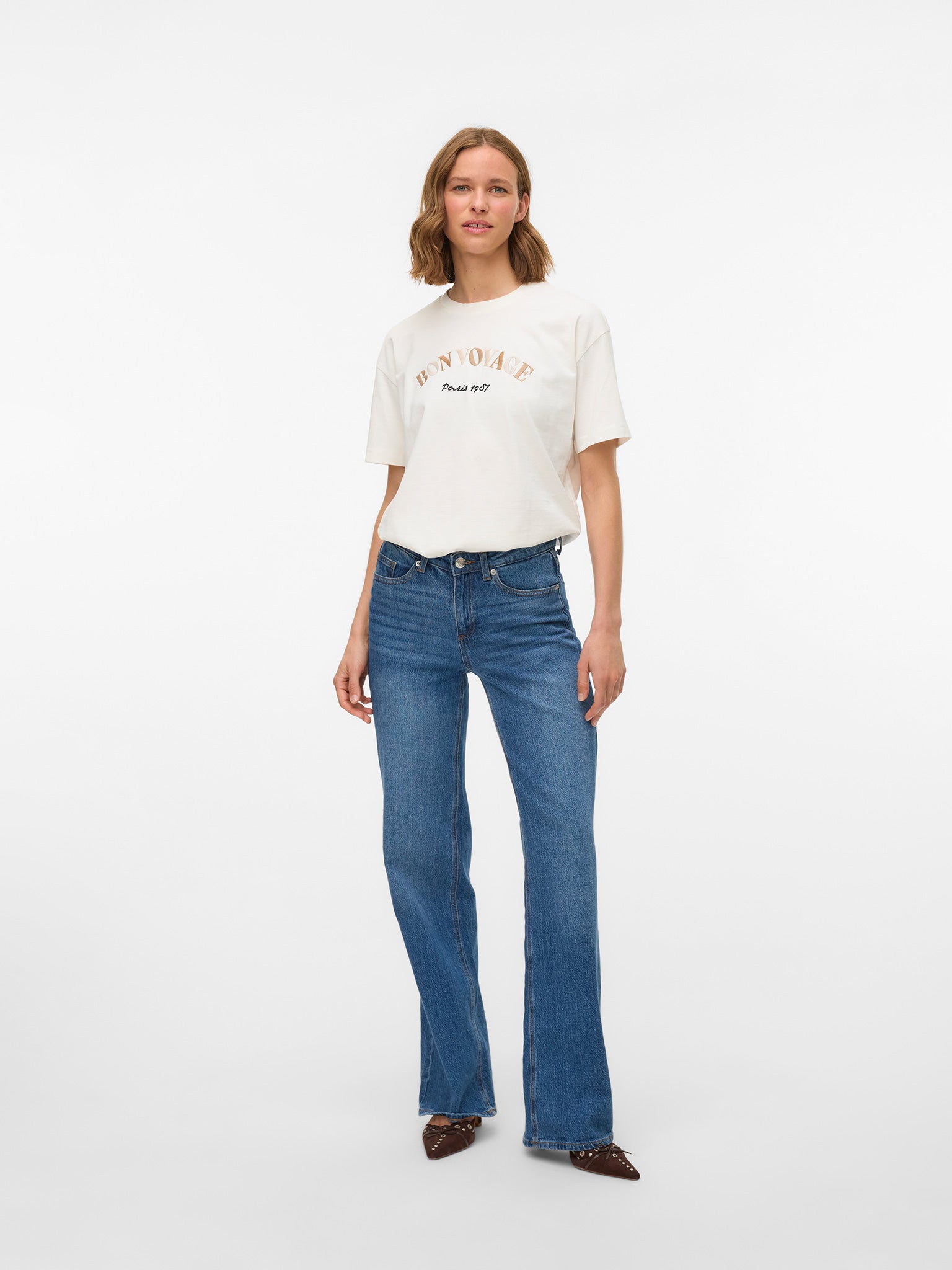 Γυναικείο t-shirt Bon Voyage VMSARA MIA SS TOP BOX JRS SPE 10325349 | 10325349