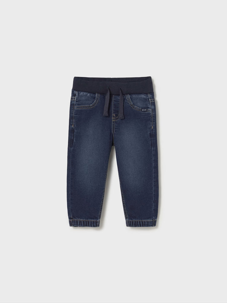 Βρεφικό παντελόνι jogger dark blue | 15-02508-096