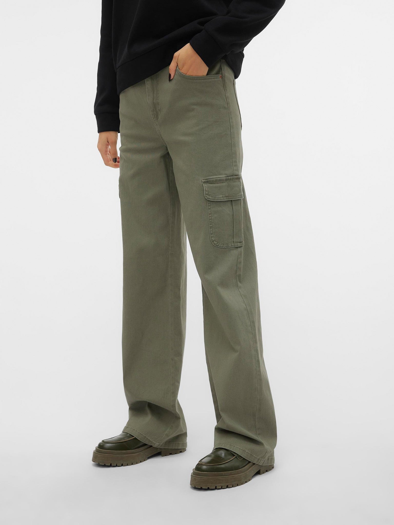 Γυναικείο παντελόνι cargo VMTESSA HR WIDE CARGO PANTS 10305722 | 10305722