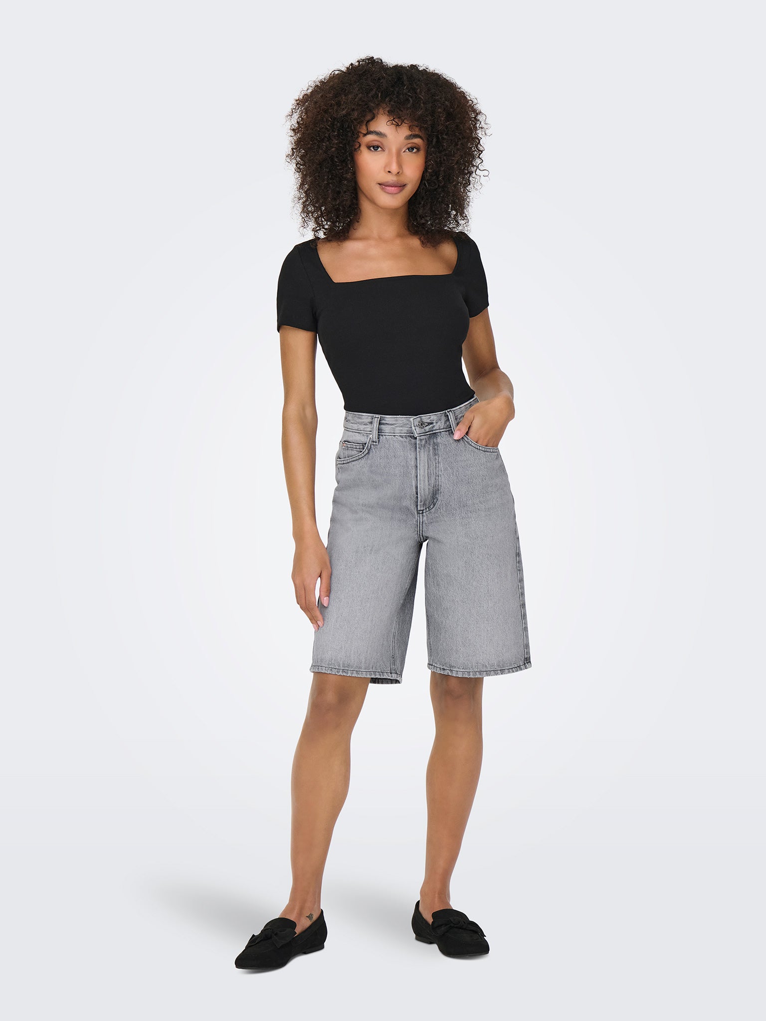 Γυναικείο σορτς τζιν ONLSONNY HW WIDE DNM SHORTS NOOS 15256709 | 15256709