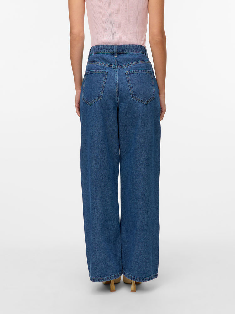 Γυναικείο παντελόνι τζιν medium blue VMKIRSA IDA HR WIDE JEANS MIX 10335361 | 10335361