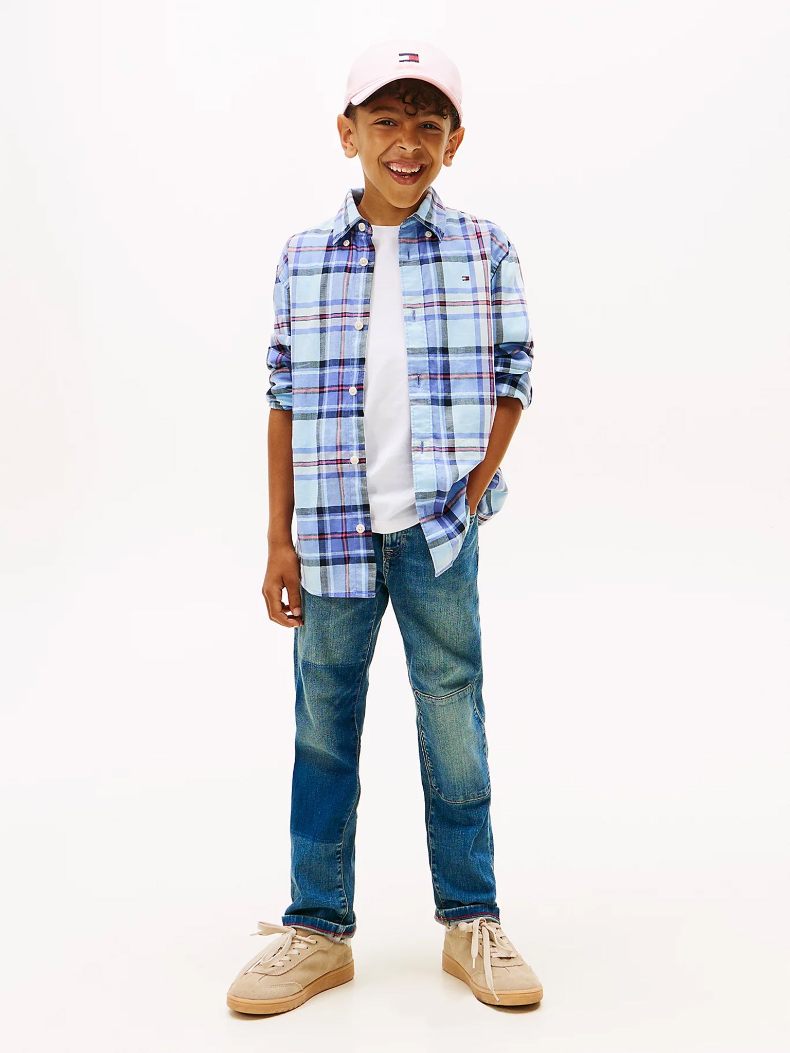 Παιδικό πουκάμισο καρό CHECK SHIRT KB0KB10106C1T | KB0KB10106C1T