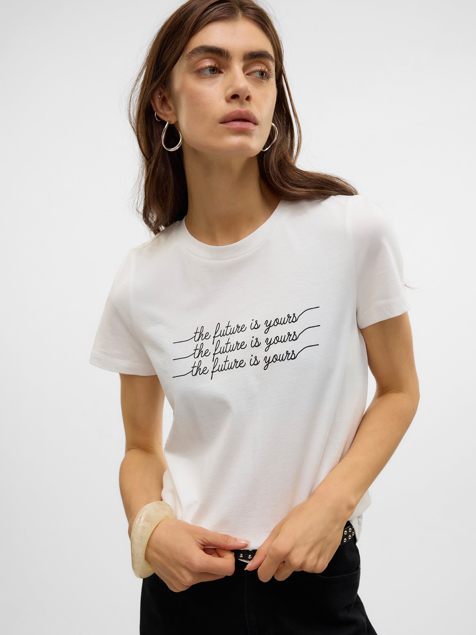 Γυναικείο t-shirt The future is yours VMVIVA S/S O-NECK T-SHIRT JRS BTQ 10322077 | 10322077
