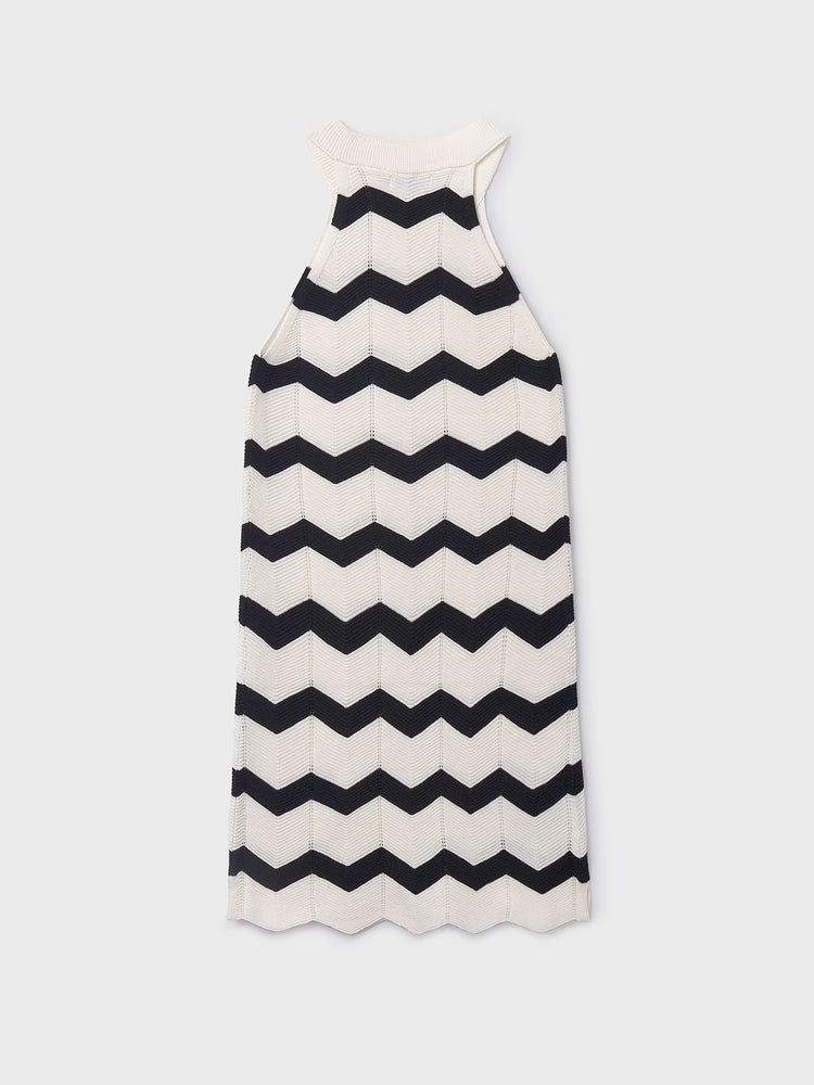 Εφηβικό φόρεμα πλεκτό ζιγκ ζαγκ | 26-06907-065