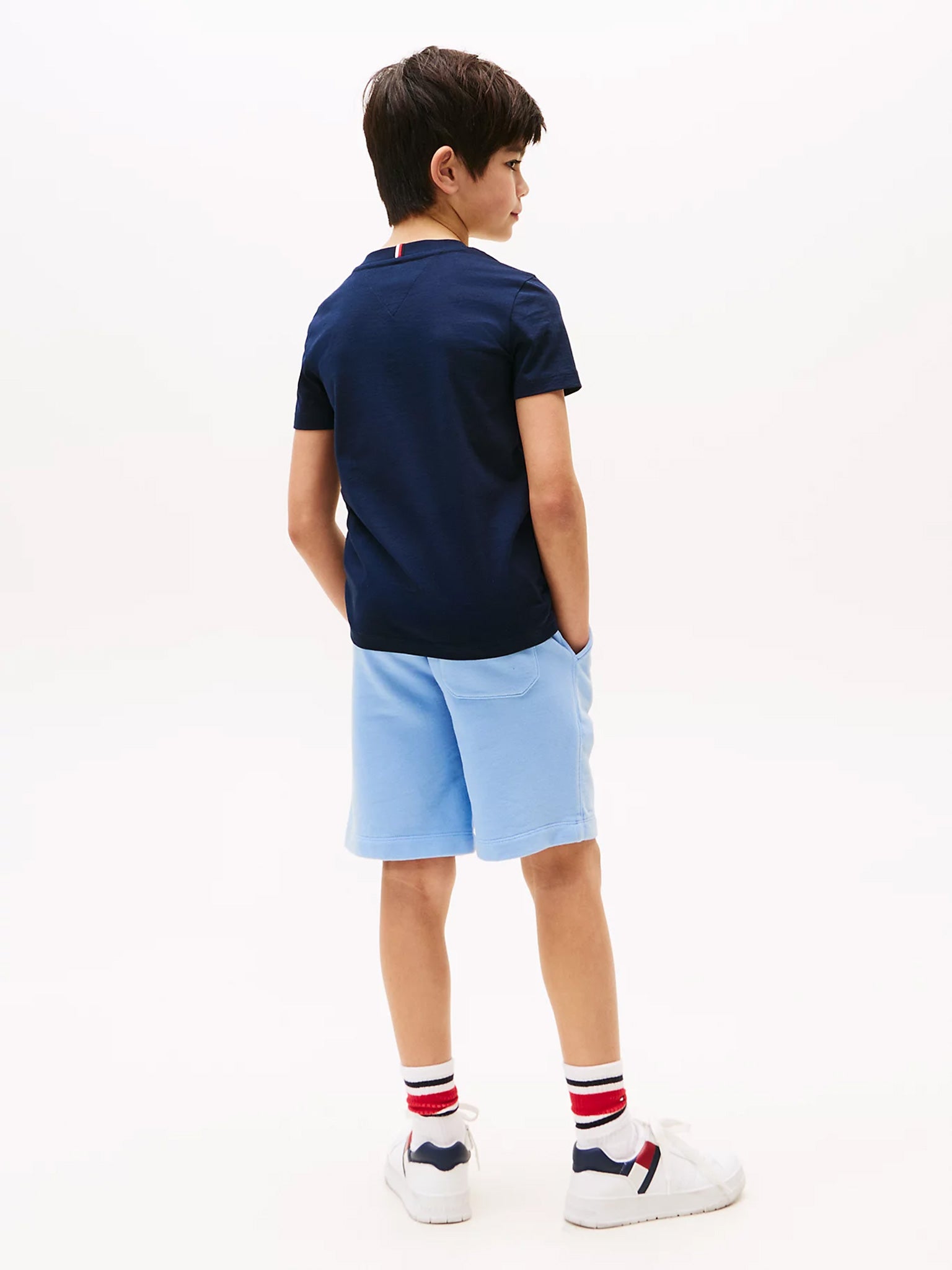 Παιδική μπλούζα μακό TOMMY SCRIPT FLAG PRINT TEE SS KB0KB09725C1G | KB0KB09725C1G