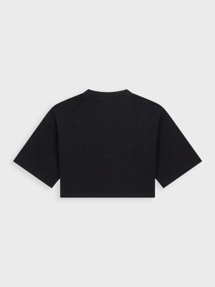 Εφηβική μπλούζα crop J6RI11KCNQ4JBLK | J6RI11KCNQ4JBLK