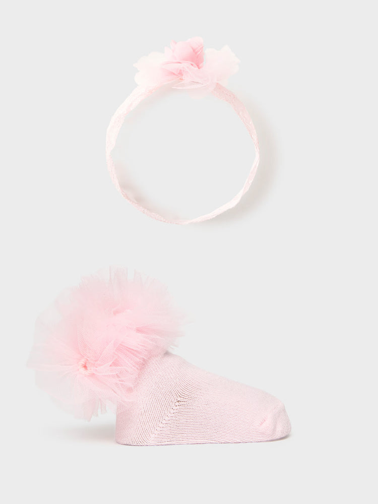 Βρεφικό σετ κορδέλα και κάλτσες | 26-09055-036