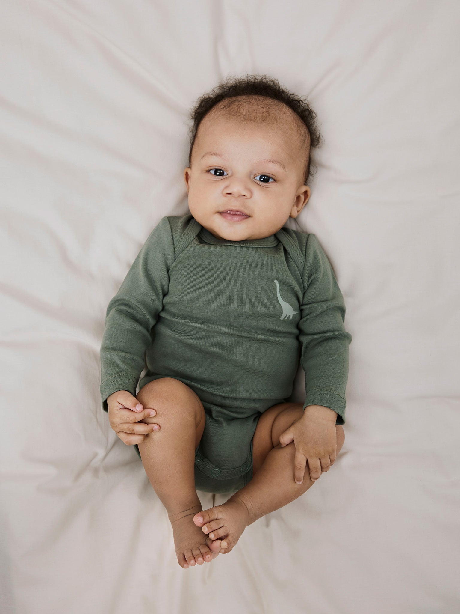 Βρεφικά κορμάκια σετ 3 τεμ NBMBODY 3P LS GREEN DINO NOOS 13232737 | 13232737