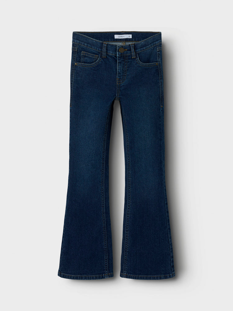 Εφηβικό παντελόνι τζιν dark blue NKFPOLLY BOOTCUT JEANS 8808-DT 13244344 | 13244344