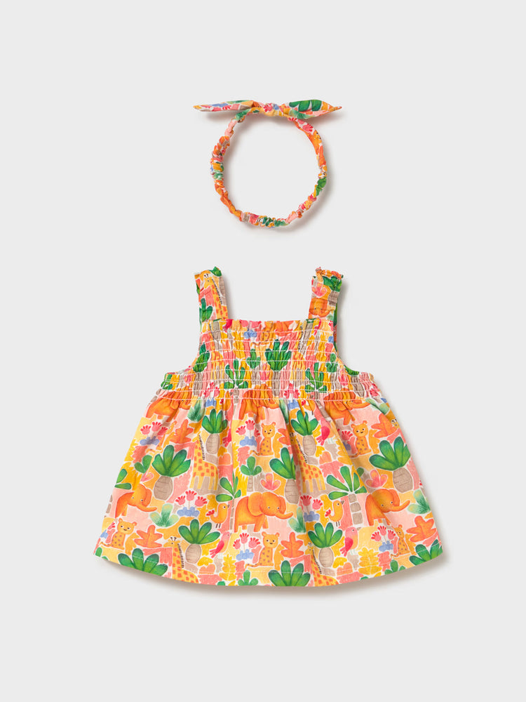 Βρεφικό φόρεμα με κορδέλα | 26-01818-036