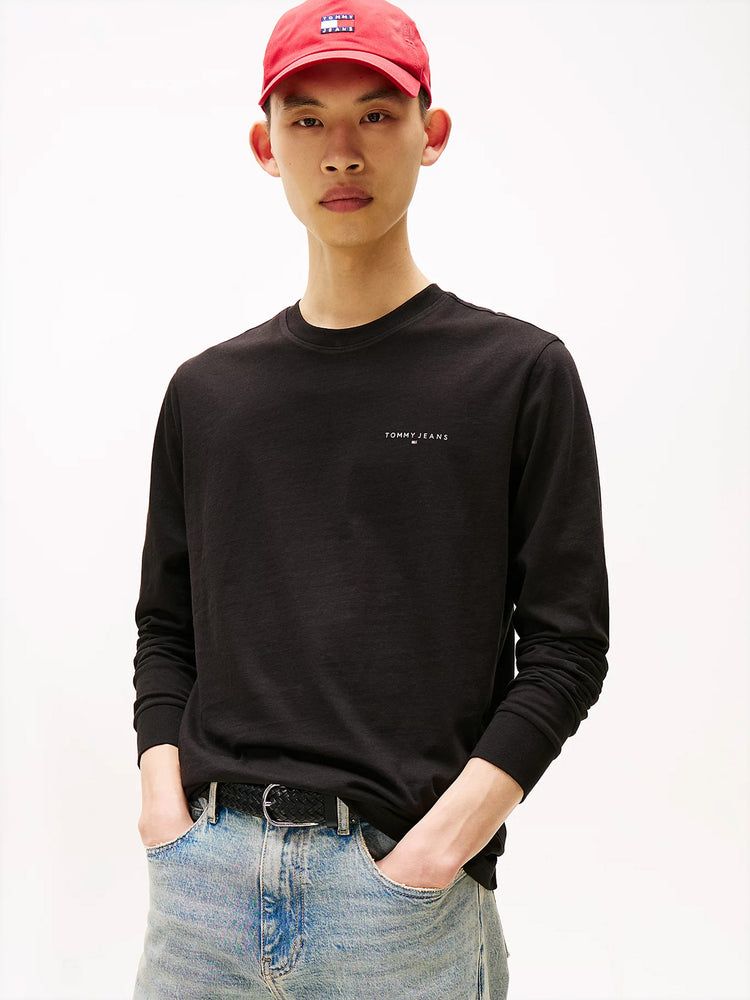 Ανδρική μπλούζα μακό TJM SLIM CHEST LINEAR LS TEE EXT DM0DM21594BDS | DM0DM21594BDS