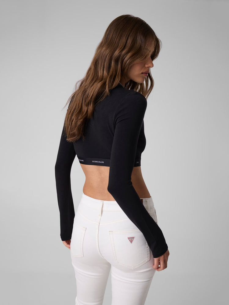 Γυναικείο crop top W5BZ09KBBU1JBLK | W5BZ09KBBU1JBLK