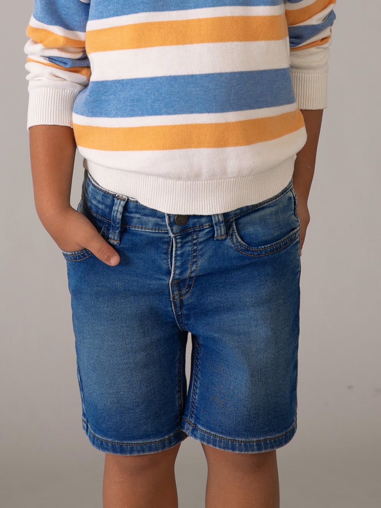 Παιδική βερμούδα τζιν 5τσεπη | 26-03205-027