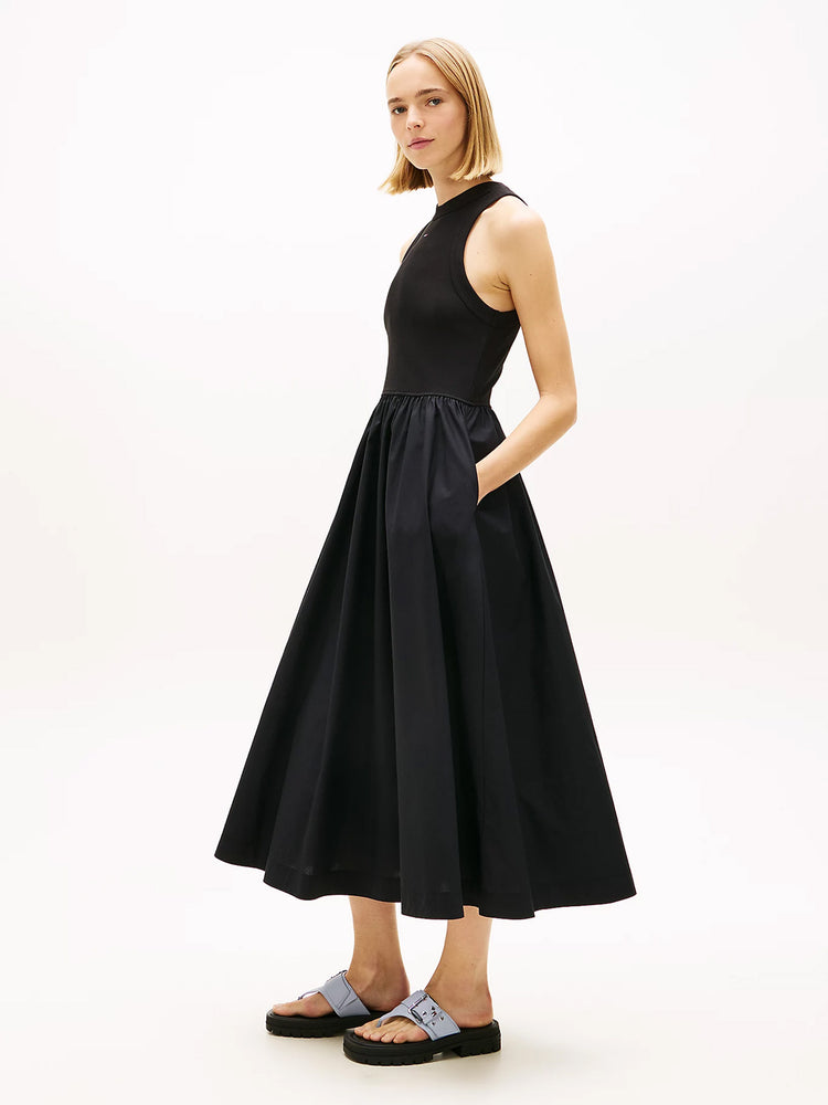 Γυναικείο φόρεμα TJW RIB POPLIN TANK DRESS EXT DW0DW22593BDS | DW0DW22593BDS