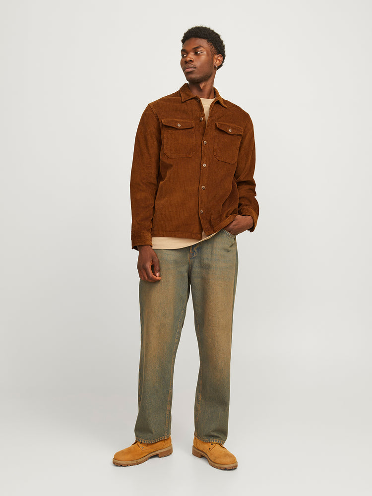 Ανδρικό πουκάμισο κοτλέ JJEEDDIE CORDUROY OVERSHIRT LS 12246303 | 12246303