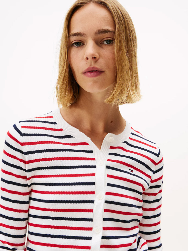 Γυναικεία ζακέτα ψιλή πλέξη TJW ESSENTIAL CREW NECK CARDIGAN DW0DW209760FG | DW0DW209760FG