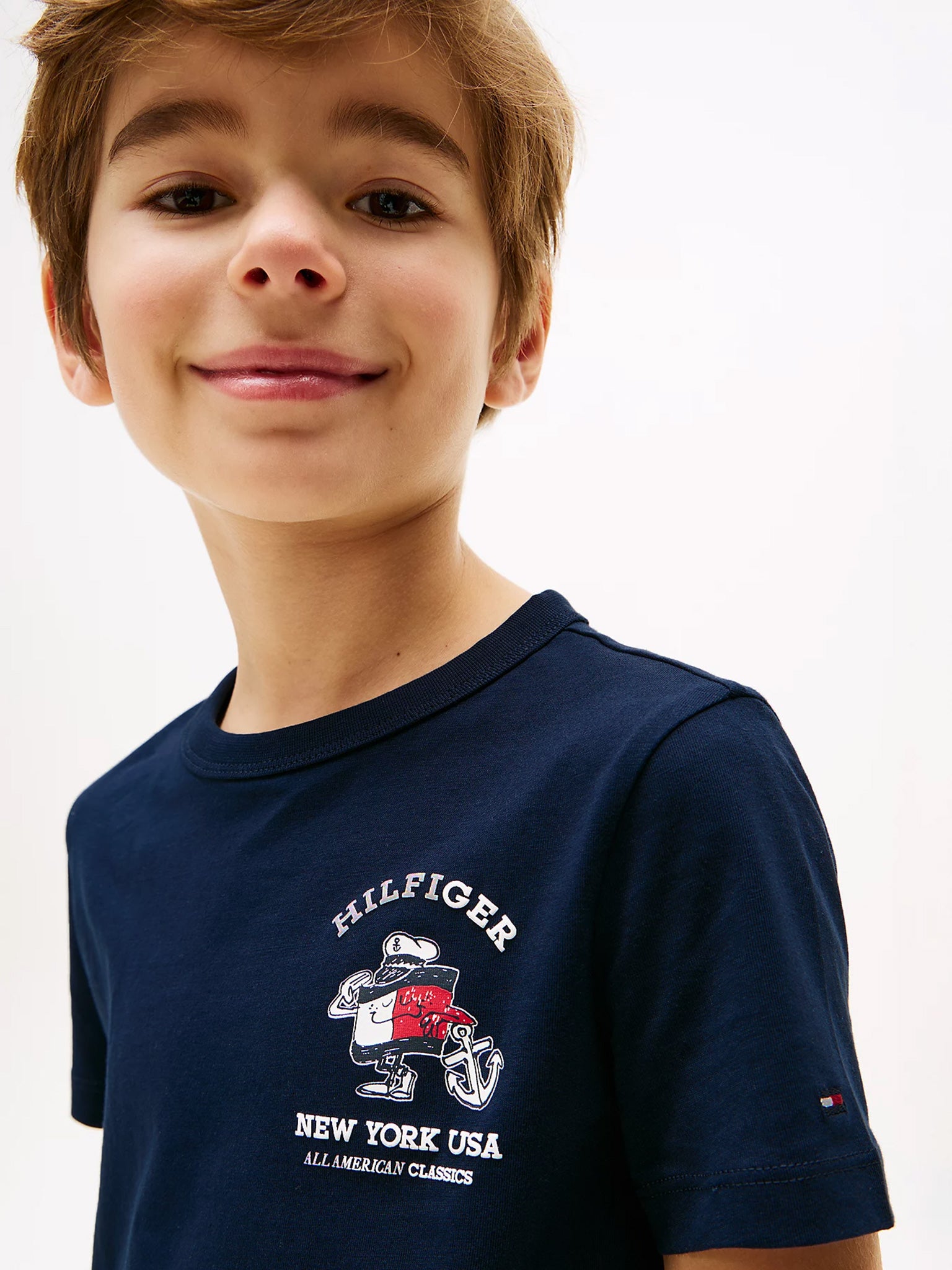 Παιδική μπλούζα μακό FLAG FUN TEE SS KB0KB09648C1G | KB0KB09648C1G