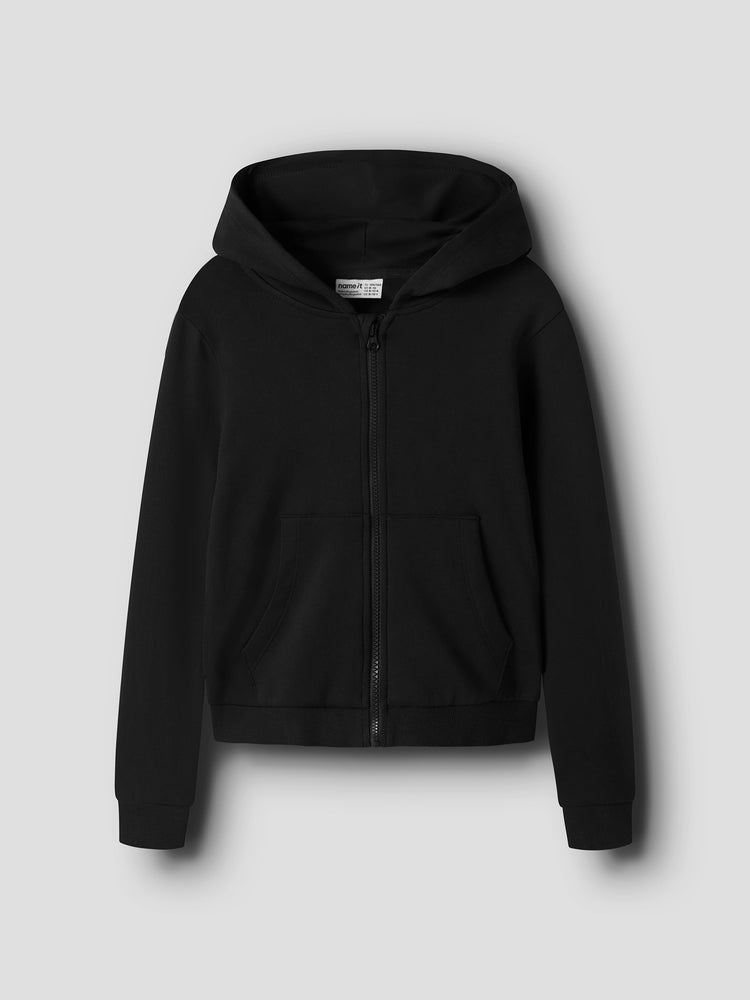 Εφηβική ζακέτα φούτερ NKFLEIKRA LS SH SWEAT CARD WH BRU | 13258995