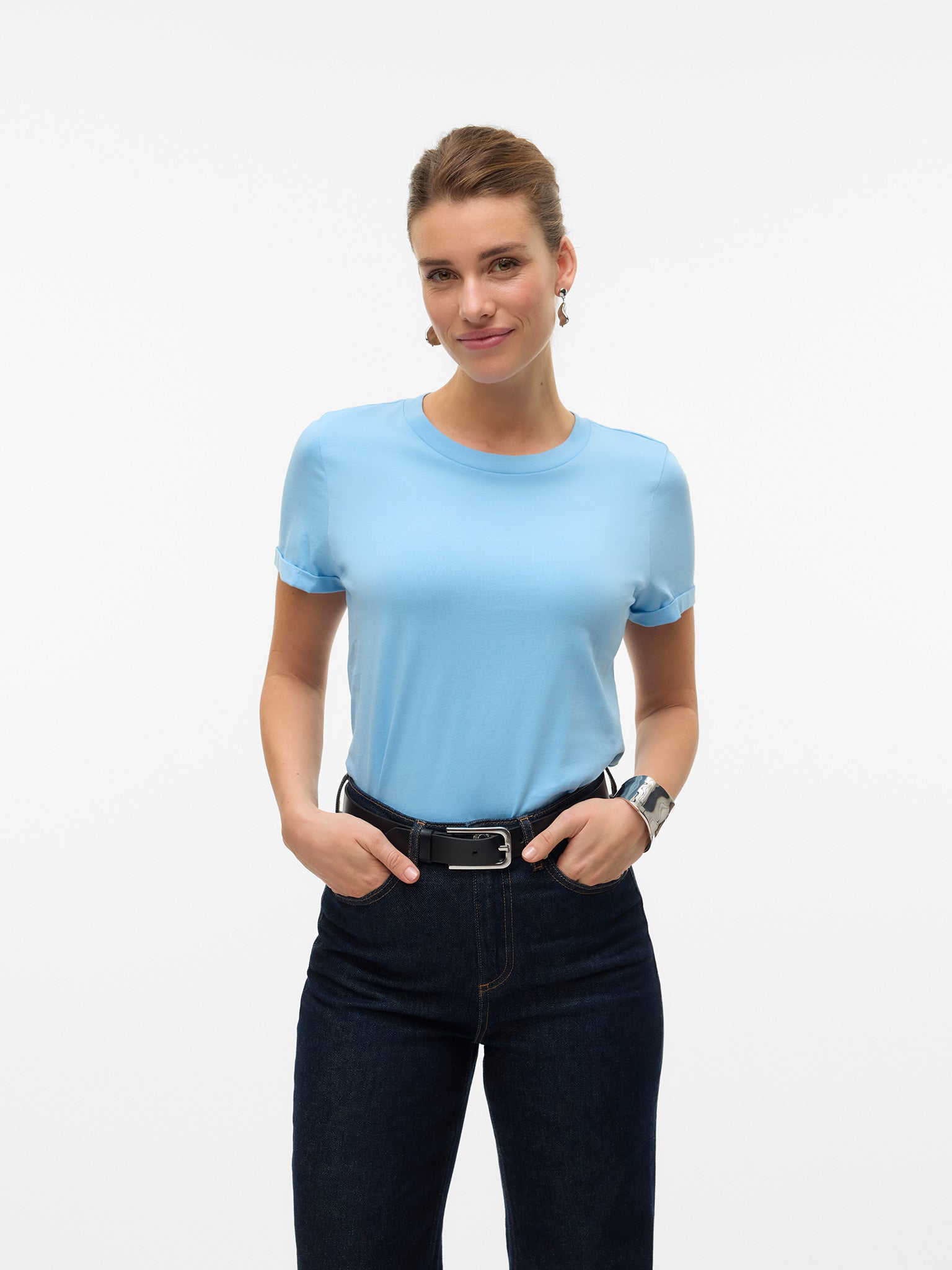 Γυναικείο t-shirt Airy Blue VMPAULA S/S T-SHIRT GA NOOS 10243889 | 10243889