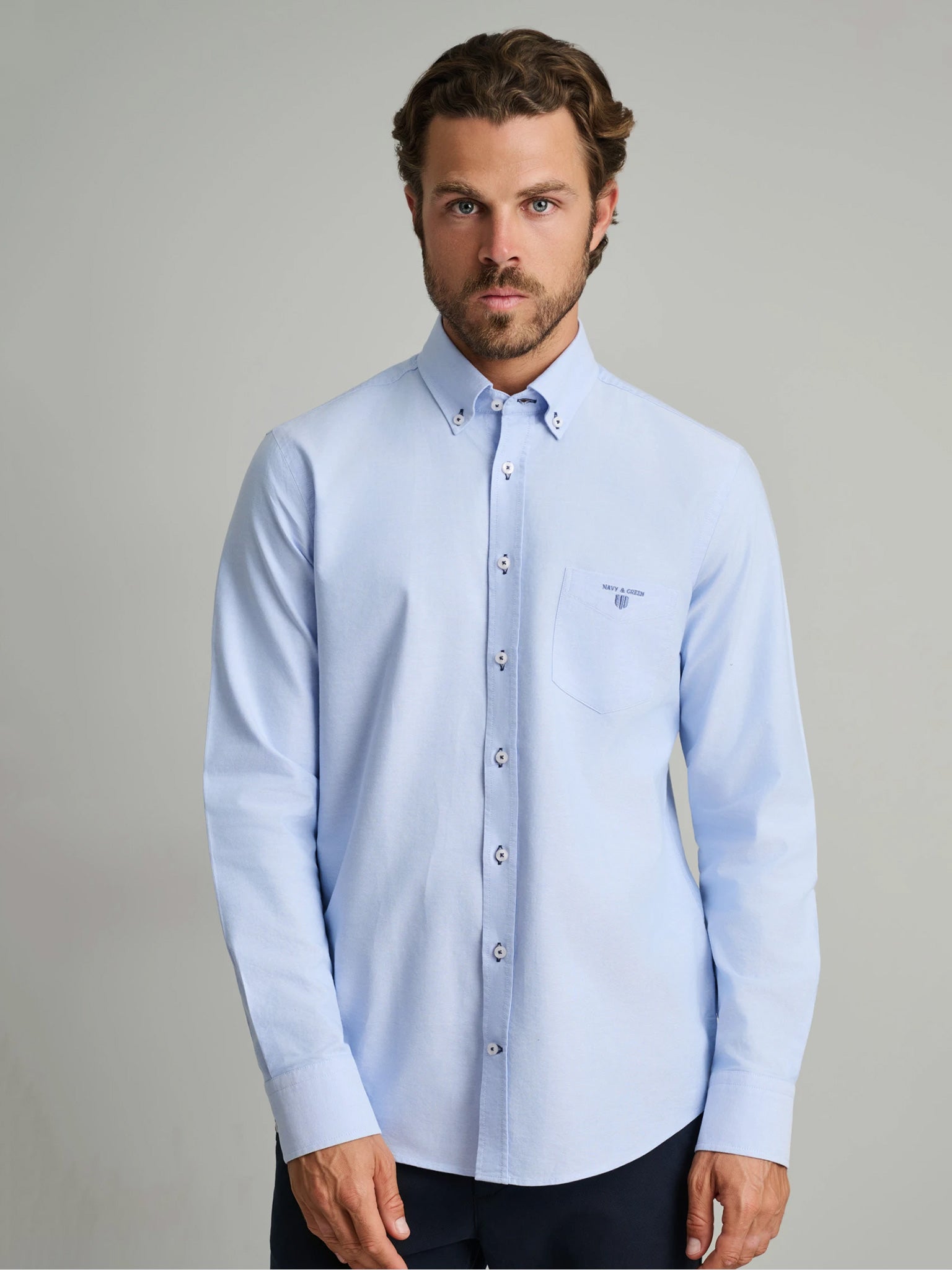 Ανδρικό πουκάμισο light blue | 24NG.KR130/1B.1