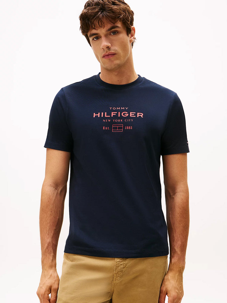 Ανδρικό t-shirt HILFIGER STACK GRAPHIC TEE MW0MW40002DW5 | MW0MW40002DW5