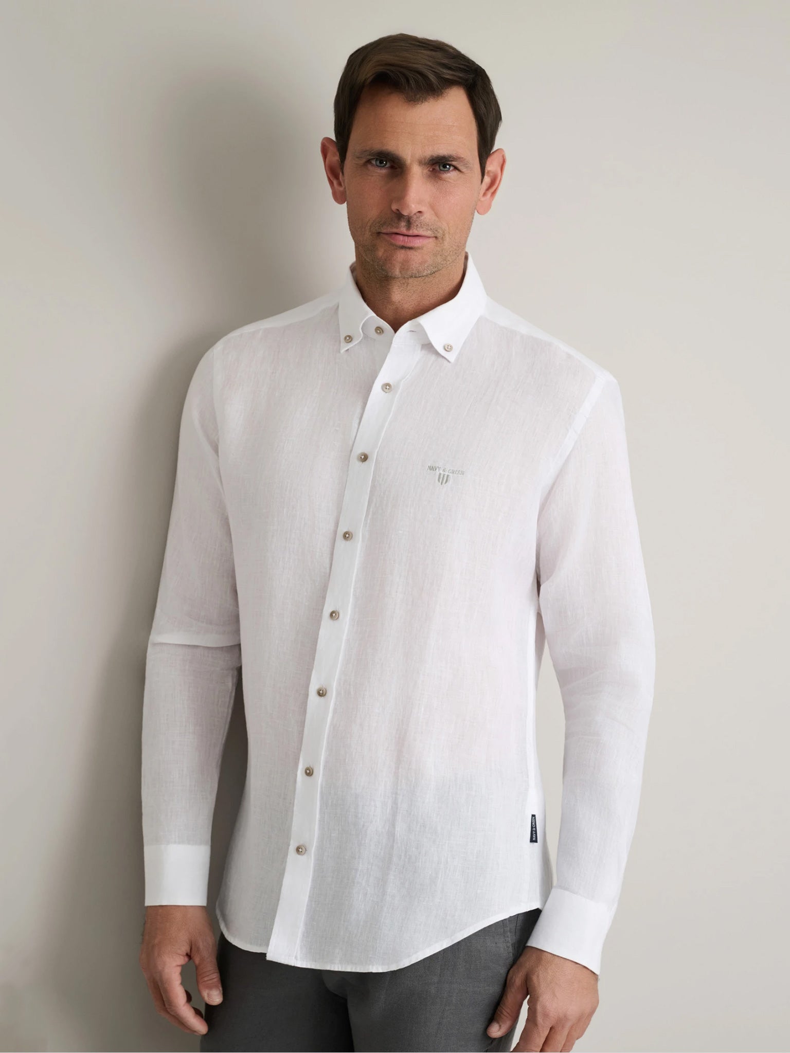 Ανδρικό πουκάμισο white 24NG.BX153/1B.4 | 24NG.BX153/1B.4