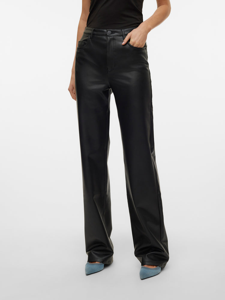 Γυναικείο παντελόνι δερματίνη VMTESSA HR WIDE PL PANTS NOOS 10310878 | 10310878