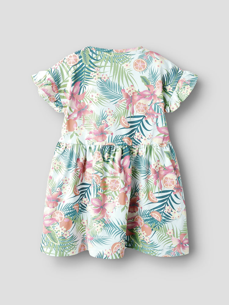 Παιδικό φόρεμα σχεδιαστικό (delicate blue) NMFJUNNI SS DRESS BOX 13251508 | 13251508