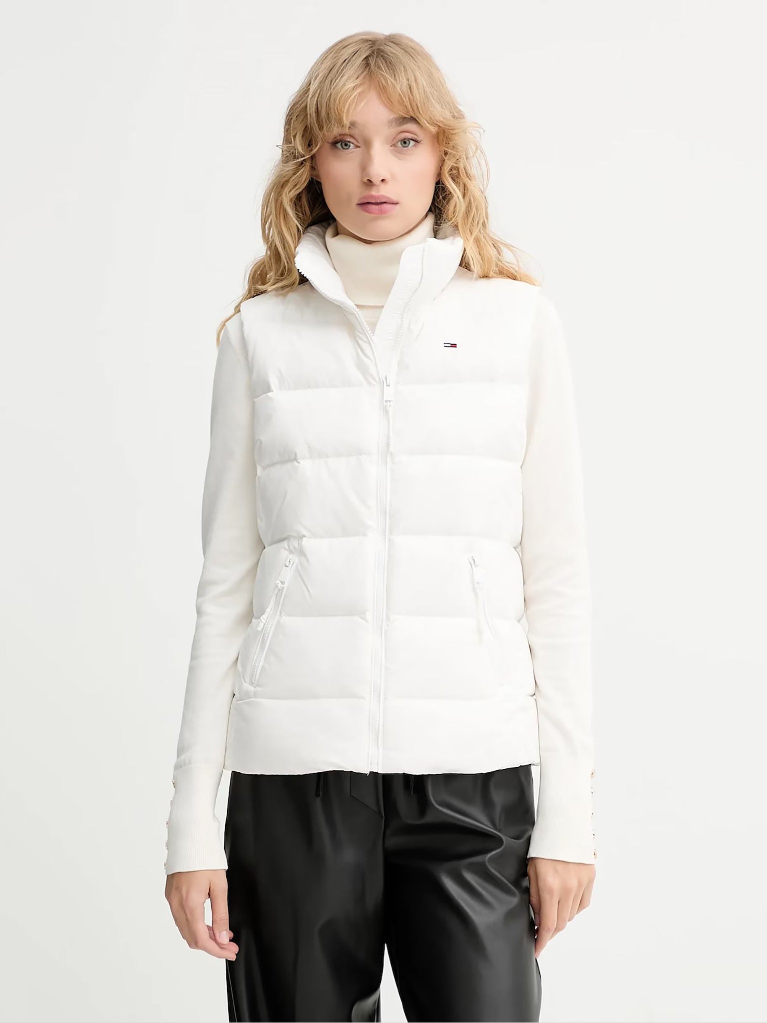 Γυναικείο γιλέκο puffer TJW SLIM ZIP PRINT DOWN VEST DW0DW21622YBL | DW0DW21622YBL