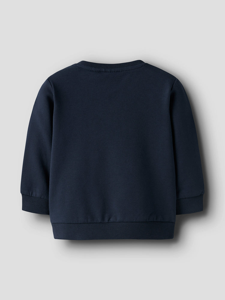 Βρεφική μπλούζα φούτερ mouse NBFVRILLIE LS SWEAT BOX BRU 13226050 | 13226050